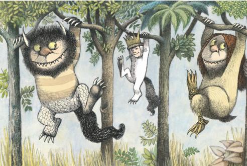 where the wild things are max monsters book illustration