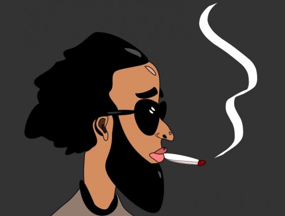 smoking cigarette jordan cartoon