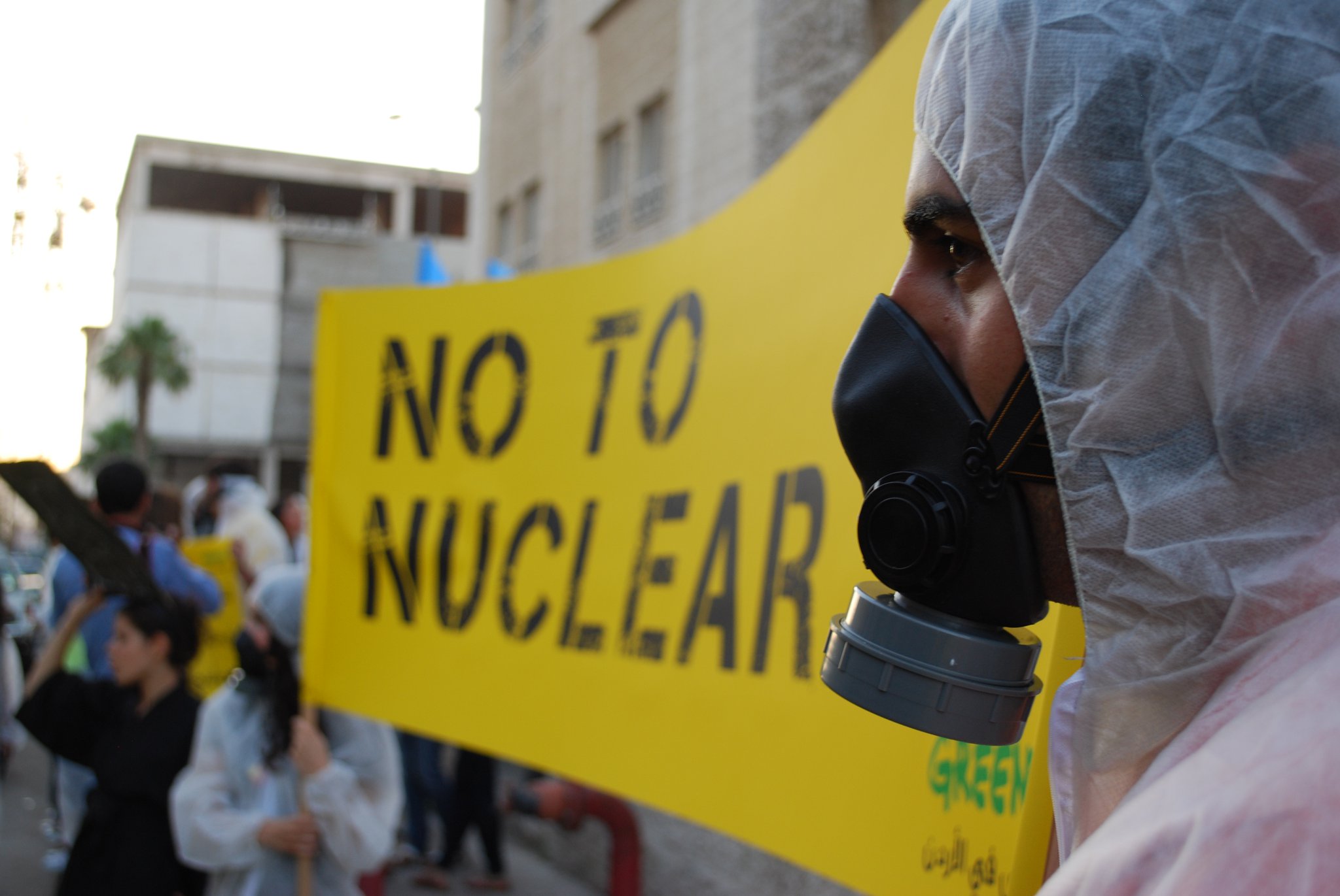 nuclear energy jordan protests greenpeace