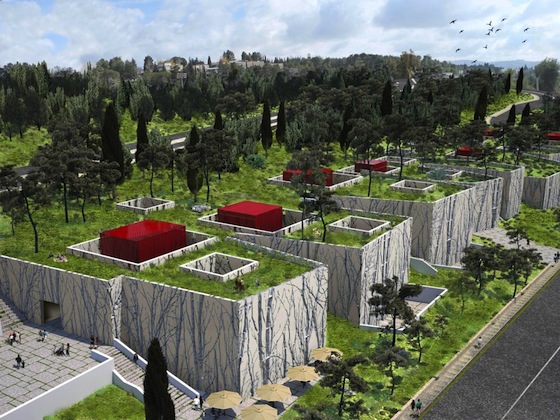green roof, subterranean, natural history museum, Jerusalem, Israel