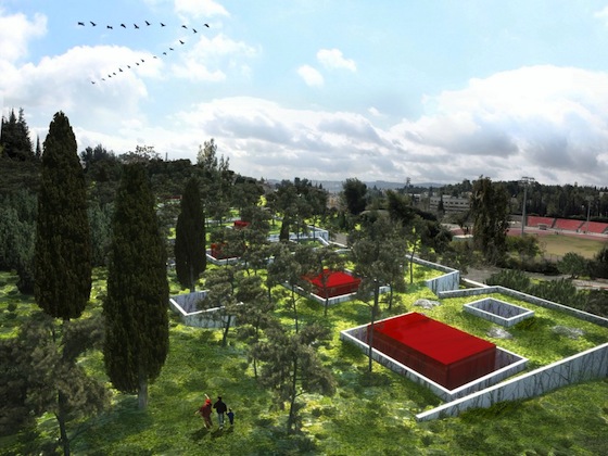green roof, subterranean, natural history museum, Jerusalem, Israel