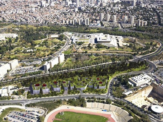green roof, subterranean, natural history museum, Jerusalem, Israel