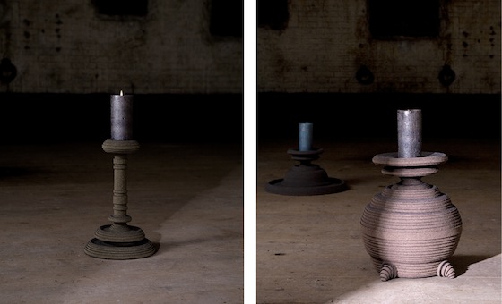 Istanbul Twilight Felt Candlesticks Istanbul, Siba Sahabi, MINT, London Design Festival, handcrafted, felt, Turkey