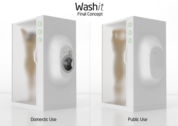 Washit is a Shower and Washing Machine in One