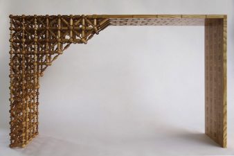 650 Handcrafted Oak Pieces Went Into This Fine Mashrabiya Table