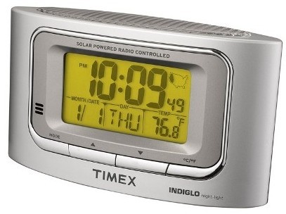 Timex’s T065S Solar Powered Atomic Alarm Clock