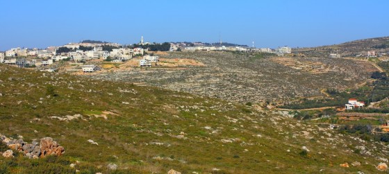 Battir on hill above Wadi el-Jundi