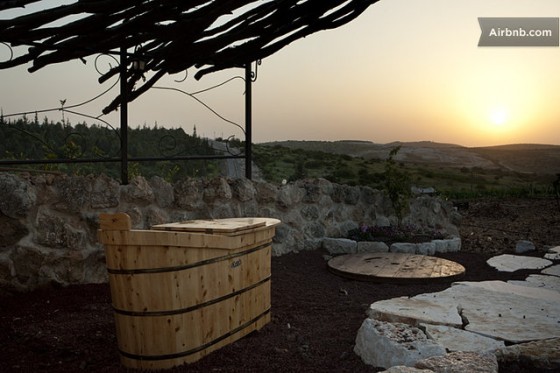 cave, architecture, Airbnb, Columbarium, Israel, natural materials,