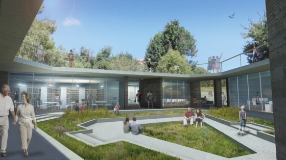 green design, Israel, Yad Lebanim, green roof, design competition, urban park, Ramat Yishay
