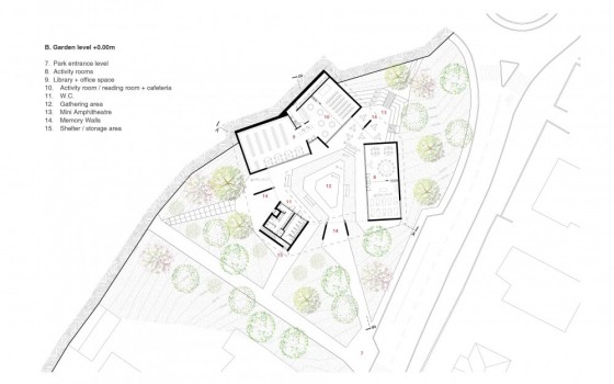 green design, Israel, Yad Lebanim, green roof, design competition, urban park, Ramat Yishay