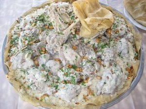 Make Mansaf, a Bedouin rice dish