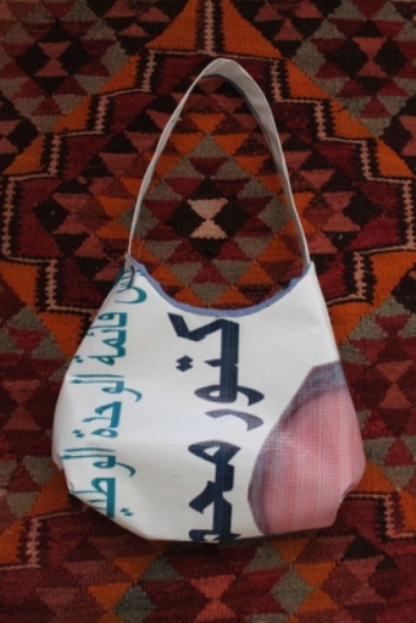 recycled plastic sign handbag jordan