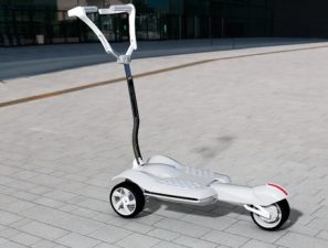 MUV-e’s Folding Electric Trolley Goes from Land to Bus to Train