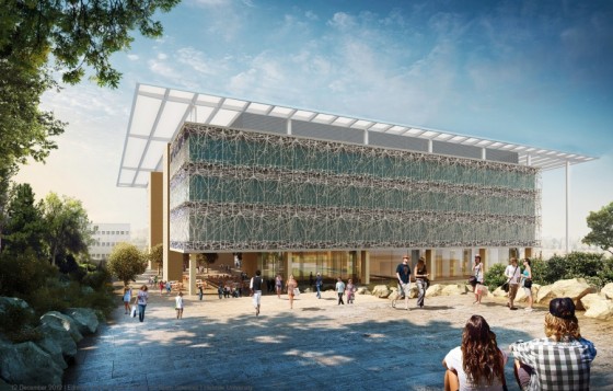 foster-partners hebrew-university-safra-brain-building-side