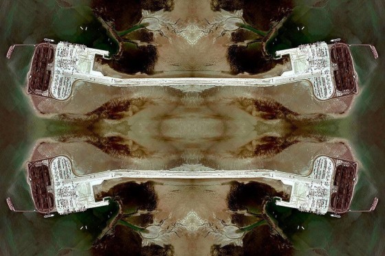 David Thomas Smith's Persian Carpets Made from Google Maps , Delta Port Canada as Persian Rug