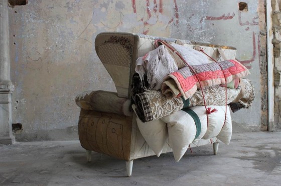 Migration, Migration Sofa, Milan Design Week, Beirut, Lebanon, Bokja Design, green design, sustainable design, recycled materials