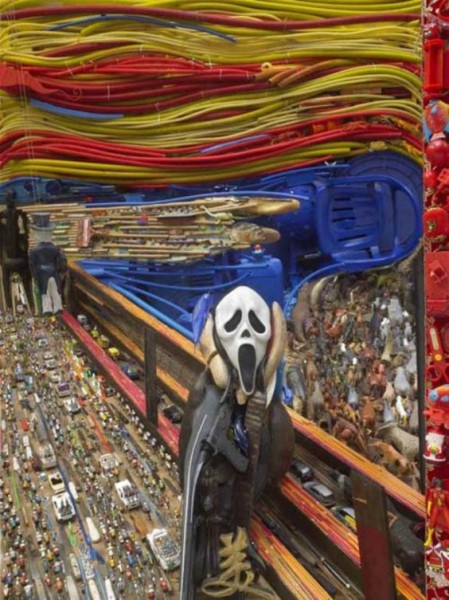 bernard pras upcylced trash to art