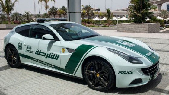 dubai police ferrari