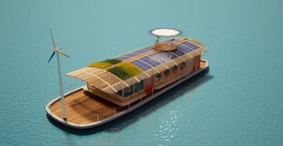 Egypt’s Green-Roofed Bio Boat Entirely Wind and Solar Powered