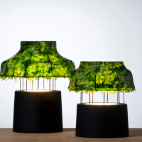 Green lighting, Israeli designers, green design from Israel, seaweed lamp, Marine Light, Nir Meiri,