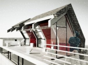 Bird’s Nest: Solar-Powered Studio Perches on School Roofs