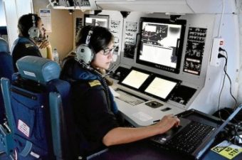 Mediterranean Surveillance Crew Eyes Oil Spills from the Sky