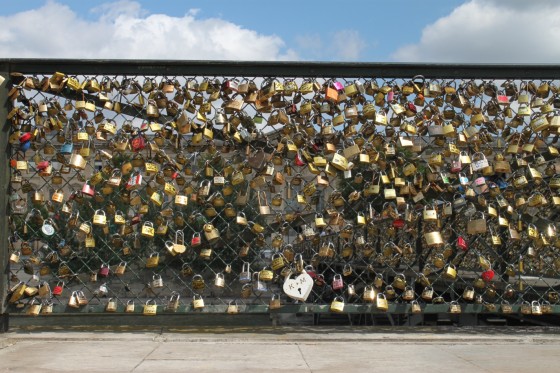 Paris love locks