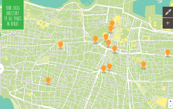 urban parks in Beirut, Lebanon green spaces, Beirut Green Guide, Beirut Green Project, Monkey 8 Design, rooftop revolution