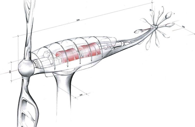 Dragonfly Wind Turbine, Renzo Piano, wind energy Mediterranean Coast, clean energy, Mediterranean clean tech, The Shard, The Shard architect designs Dragonfly wind turbine