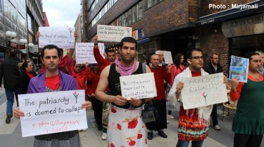 Kurdish Men Dress In Drag to Support Iranian Feminism