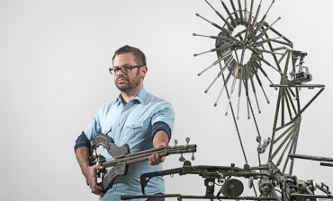 Pedro Reyes’ Disarm Morphs Weapons Into A Mechanized Orchestra