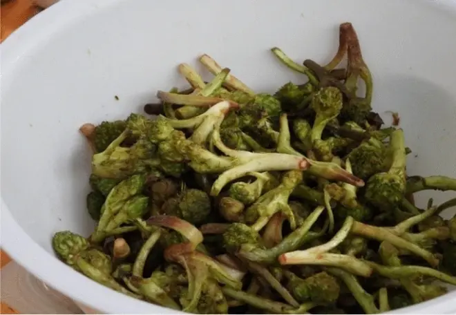 Aoub prepared for cooking