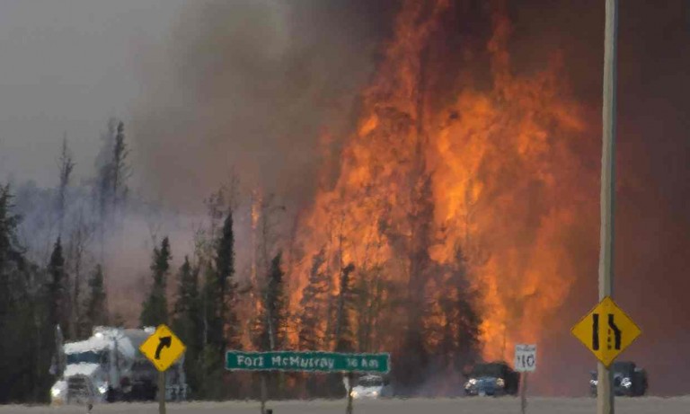 Alberta Tar Sands wildfire and global warming