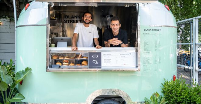 Blank Street retro food truck