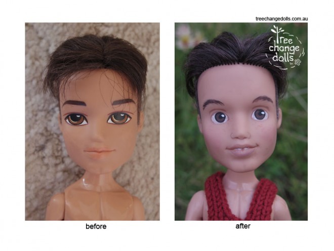 tree change upcycled dolls