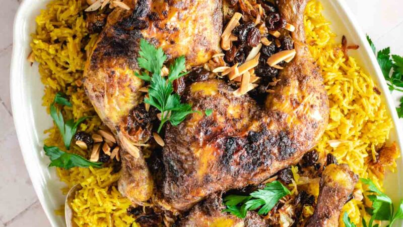 Mandi, Fragrant Yemenite Chicken With Golden Rice