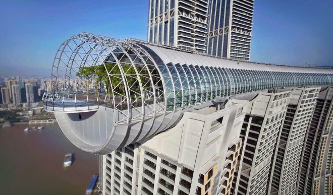 viewing deck, moshe safdie china crystal raffles city