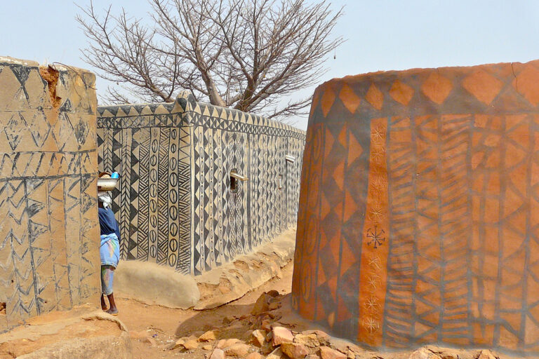 The beautiful painted earth homes of Burkina Faso
