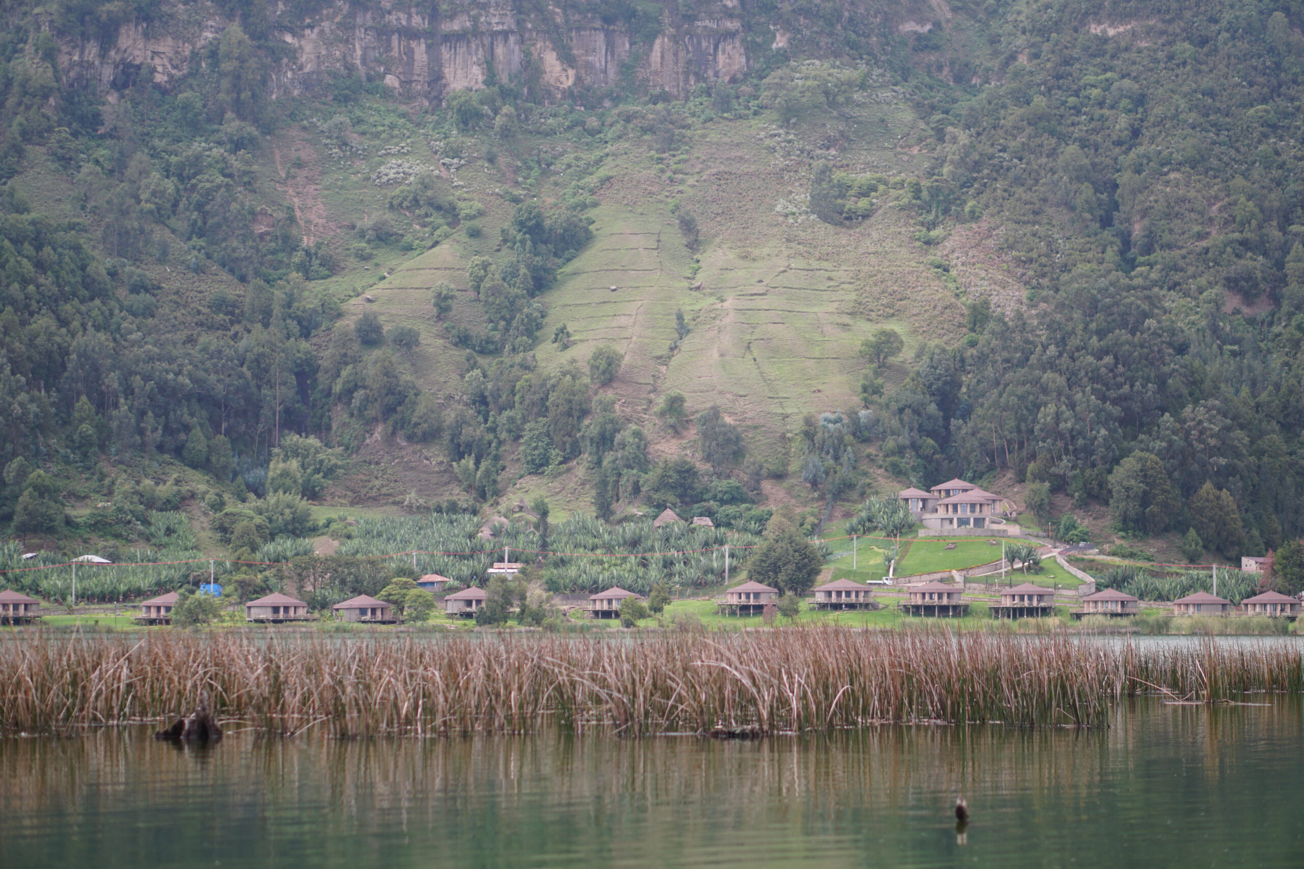 Ethiopia Airline eco resort for Lake Wanchii. Not yet open. 