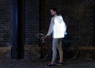 Car sensing cycling jacket with LED lights – when design gets silly!