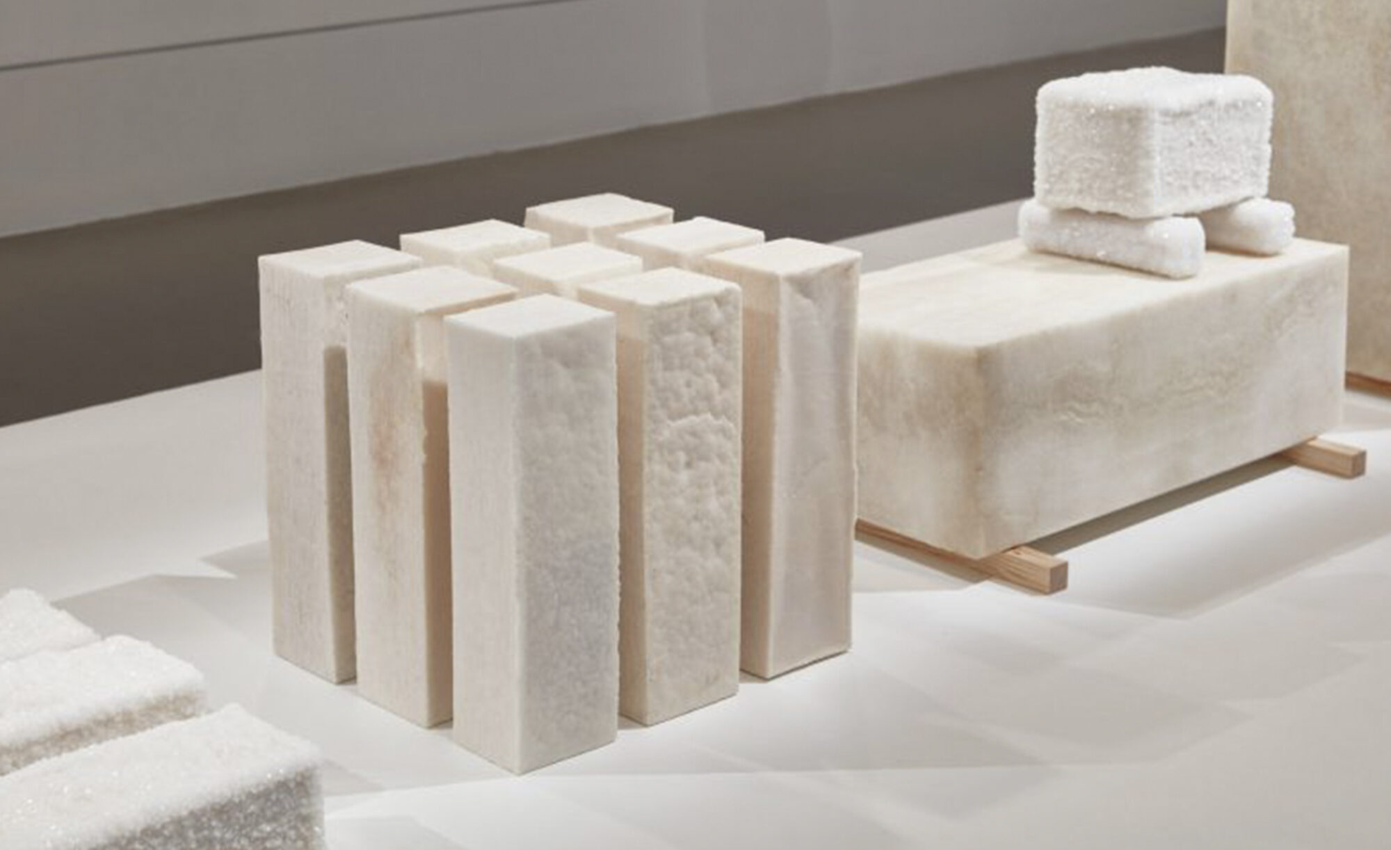 Designer Erez Nevi Pani designed bricks from Dead Sea salt in 2021. This new research takes the inspiration to a commercial scale. Image via Erez Navi Pana.