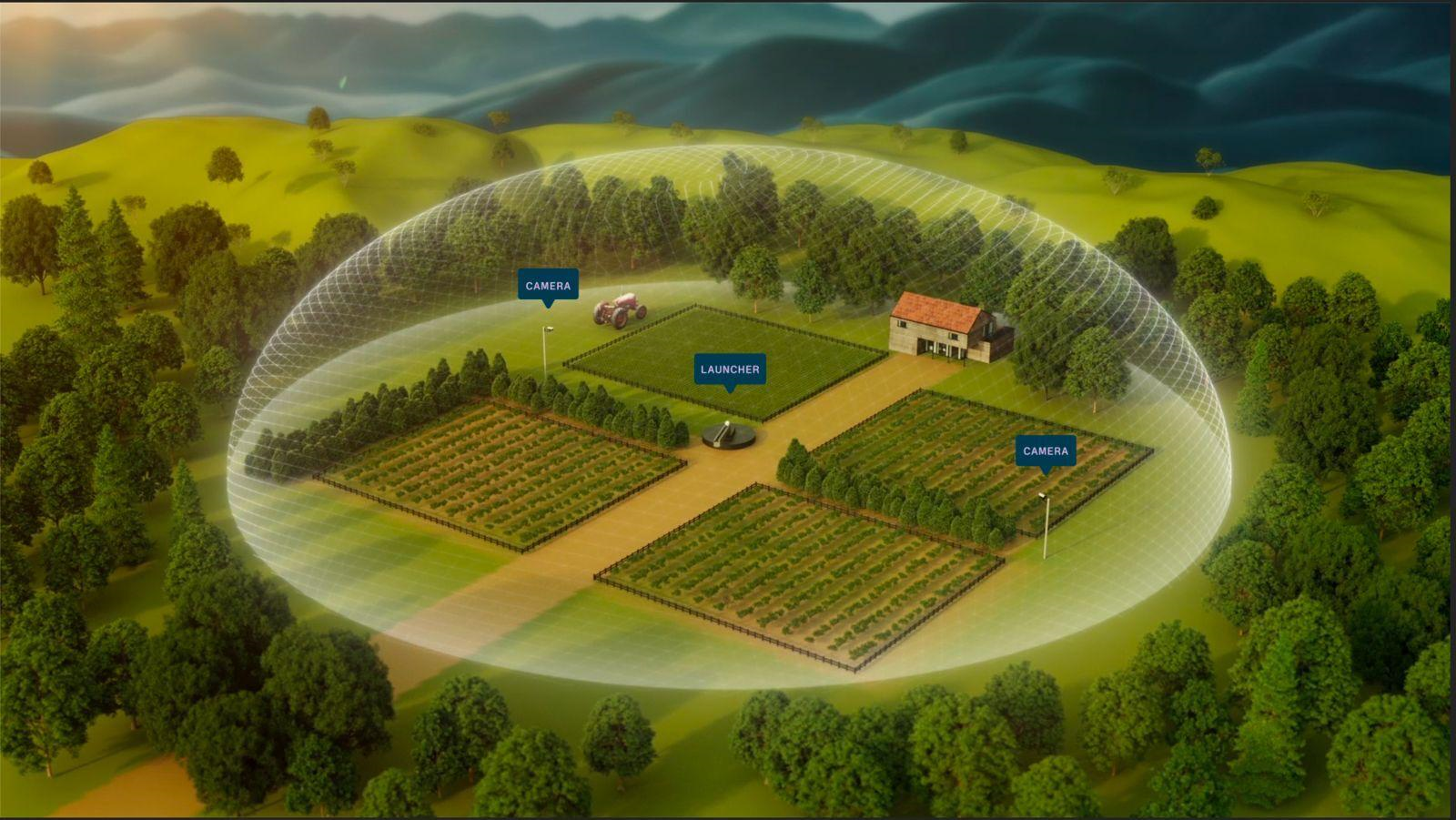 Firedome launches retardants at fires