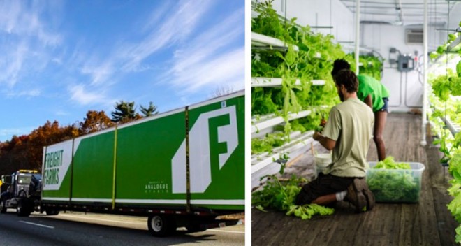 freight farms hydroponics food container