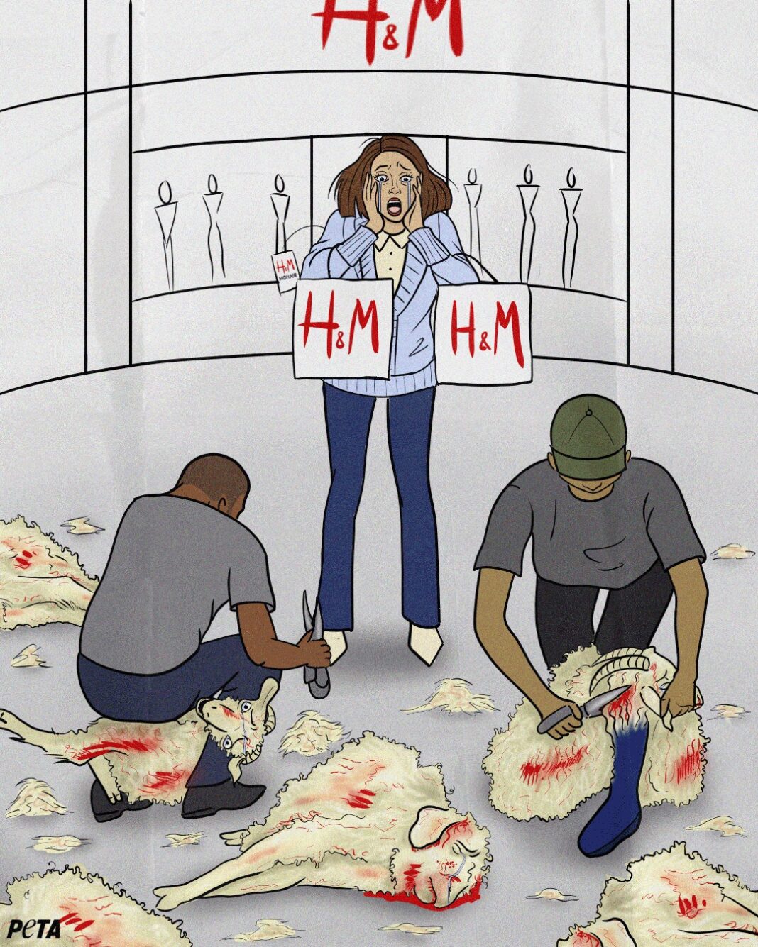 PETA pressures H&M to ban mohair again after new farm abuse investigation