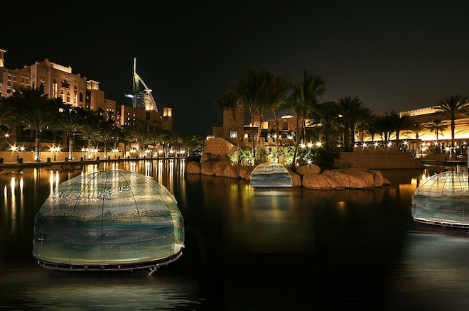 Intercon, Majlis, floating meeting rooms, recycled fishing nets, Dubai, floating majlis, design in motion, green design, urban design, sustainable design, Middle East, desert dwellers, nomadic meeting rooms, floating rooms