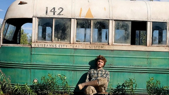 into the wild, at the bus photo from the film