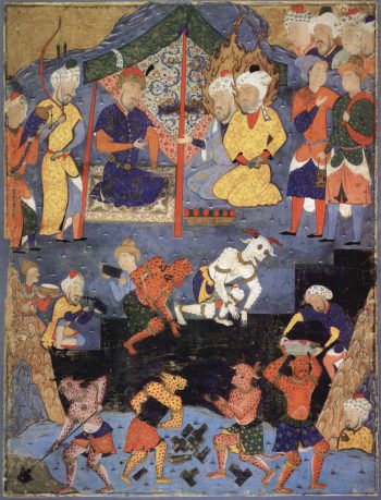 Persian-miniature-with-jinn