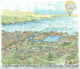 Turkish architects design peace islands to replace La Spezia war arsenal