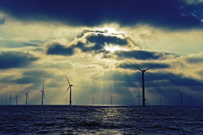 London Array, NASA photos, Earth Observatory, world's largest wind farm, London Array, wind energy, clean tech, wind farm from space, 