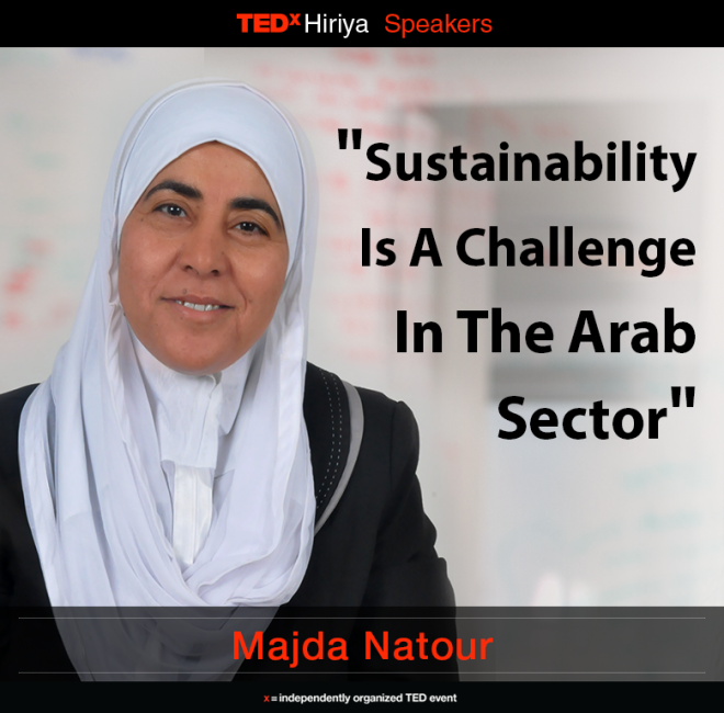 TEDx Hiriya, arabs and jews talk change, Hiriya recycling center, SalesPredict, green Alzahraa school, geotectura, vertigo